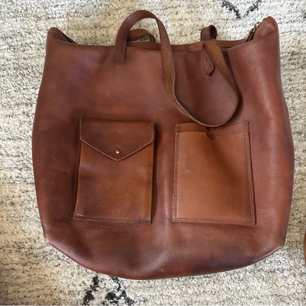 Brown Leather Tote Bag — HOLD